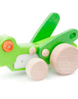 light green cicada bug wooden toy car