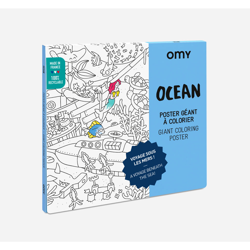 Ocean Giant Coloring Poster by Omy – Mochi Kids