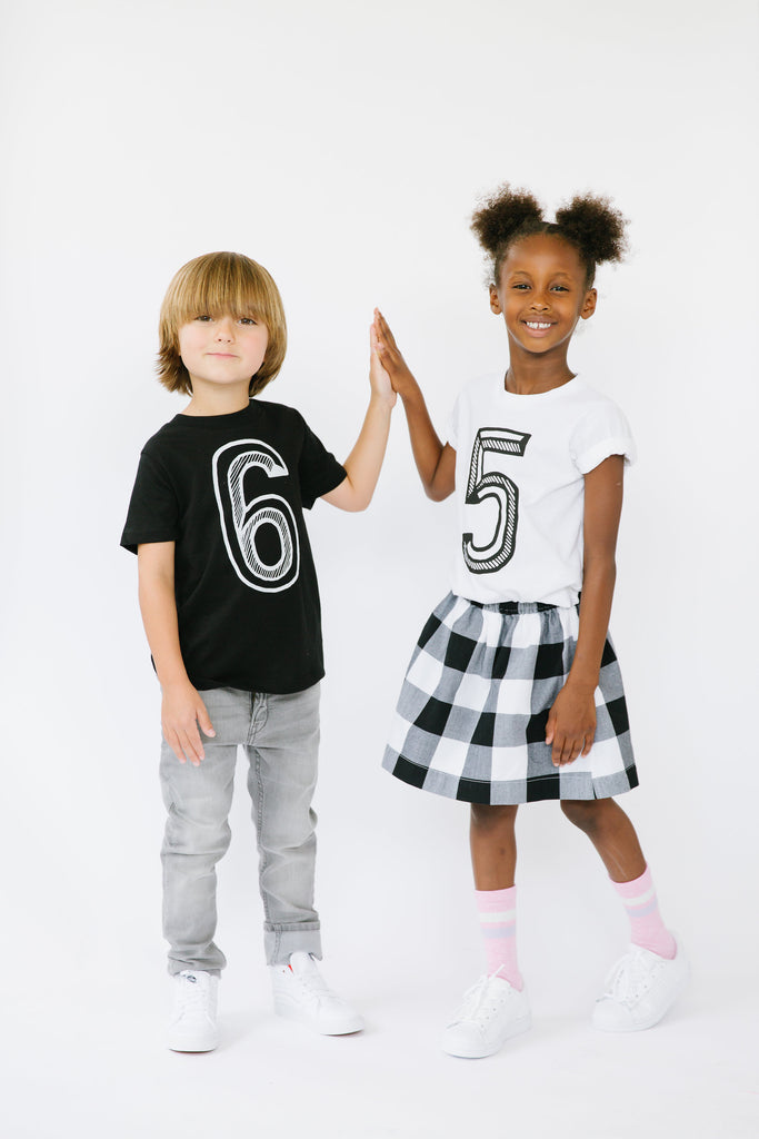 Number 5 Fifth 5th Birthday Kids Shirt