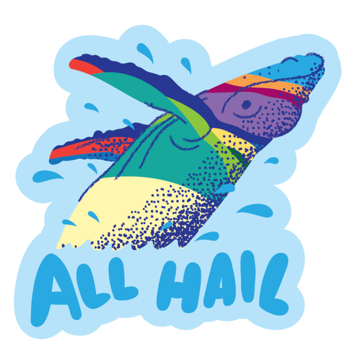 All Hail The Whale, 9th and 9th Whale Vinyl Sticker by Mike Murdock