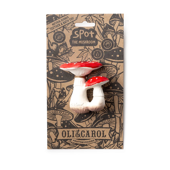 Spot The Mushroom Teether by Oli & Carol