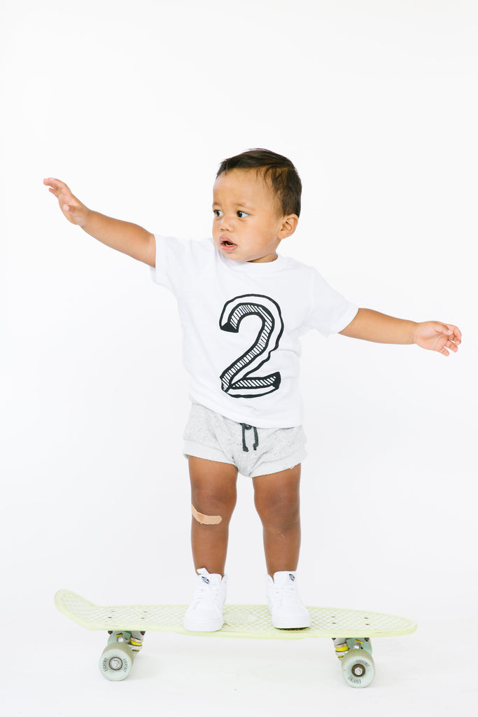 Number 2 2nd Second Birthday Kids Tee Shirt Mochi Kids