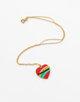 Feminist Heart Pendant by Yellow Owl Workshop