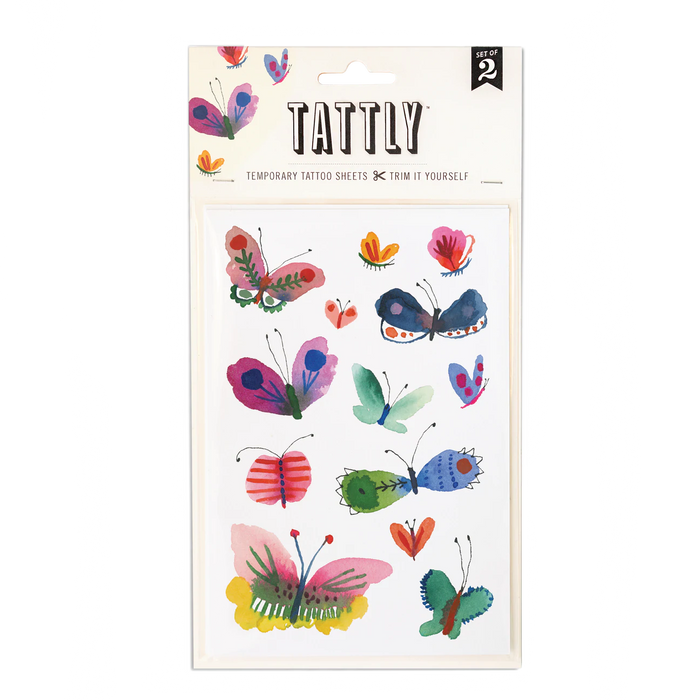 Butterfly Frenzy Temporary Tattoo Sheet by Tattly