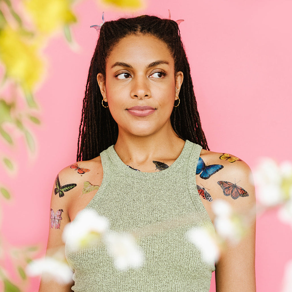 Butterfly Frenzy Temporary Tattoos Tin by Tattly