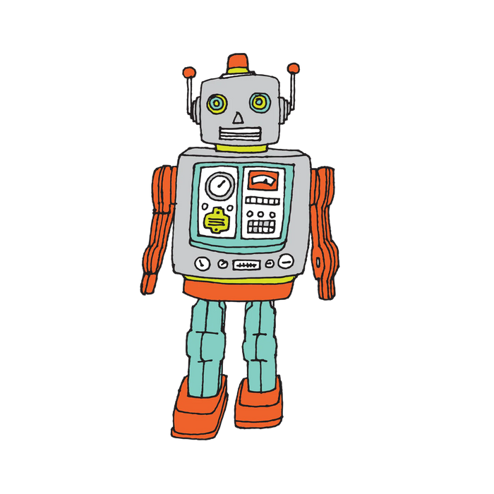 Robot Tattoo Pair by Tattly