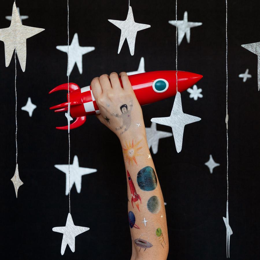 Space Explorer Temporary Tattoos by Tattly