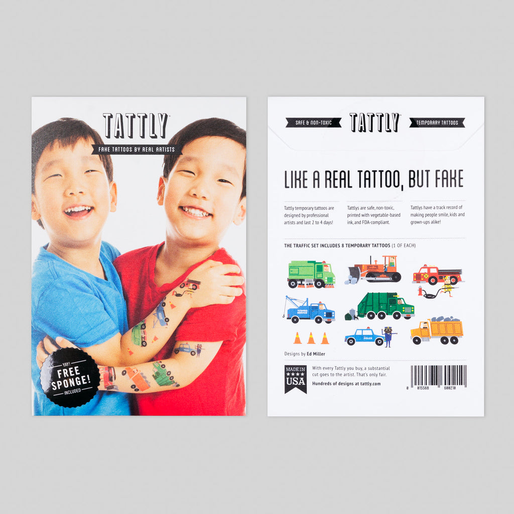 Traffic Temporary Tattoos by Tattly