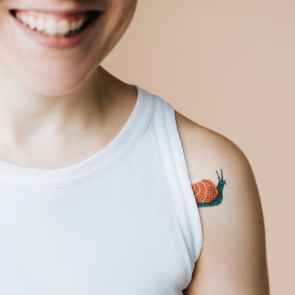 Snail Tattoo Pair by Tattly