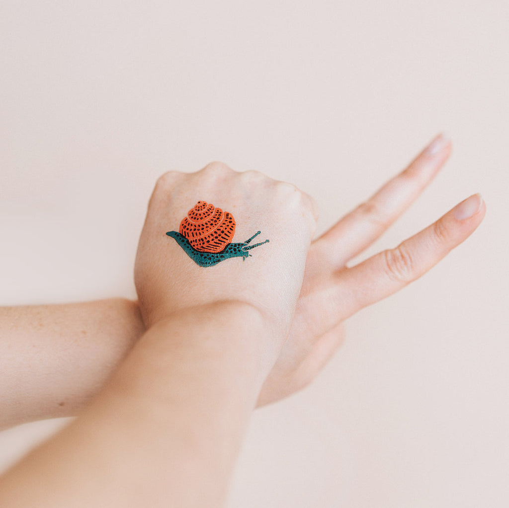 Snail Tattoo Pair by Tattly